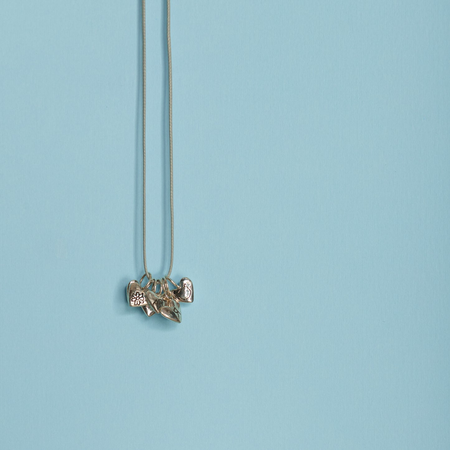 Small silver heart charm