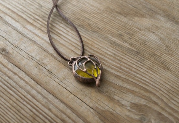 Unique handmade necklace for women, minimalist artisan style