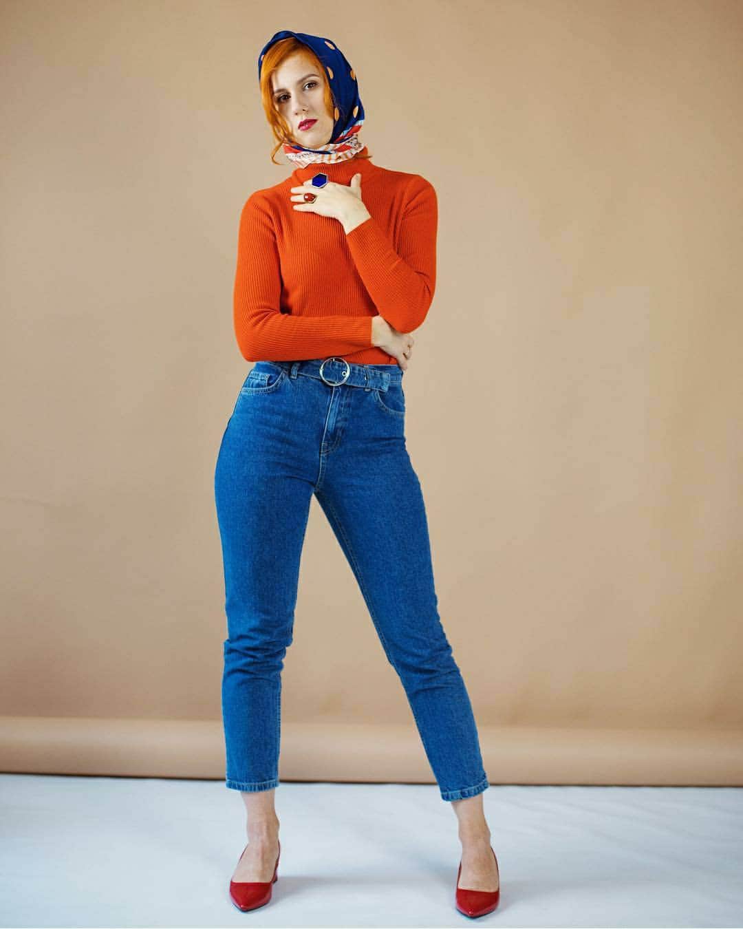 Stained Glass Hexagon Ring: Chunky Brutalist Statement Jewelry