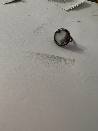 moon phases ring,
rings for women,
glass ring,
crescent moon ring,
art glass jewelry,
astrology jewelry,
gift for women,
statement rings,
horoscope jewelry,
celestial ring,
round ring,
mothers day gift,
unique ring,