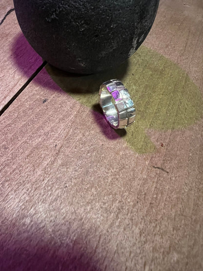 Artistic photo of ring texture – handmade architectural silver design