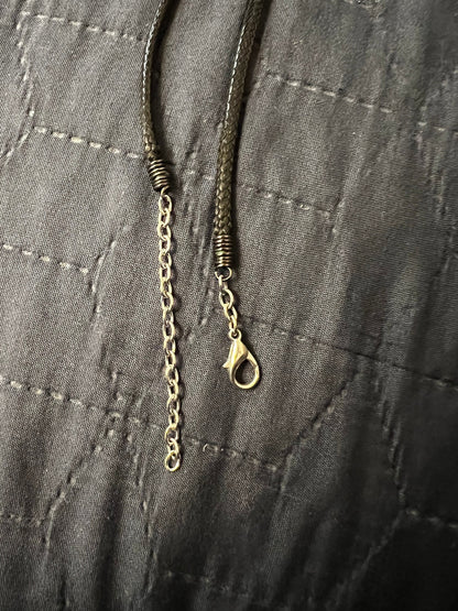 Clasp and extension chain close-up