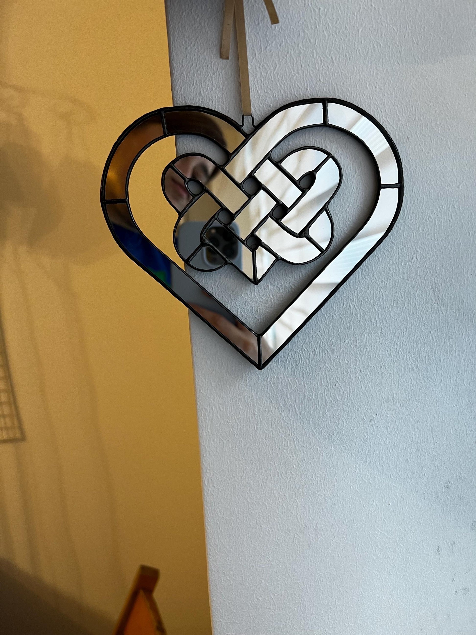 valentines day stained glass heart gift