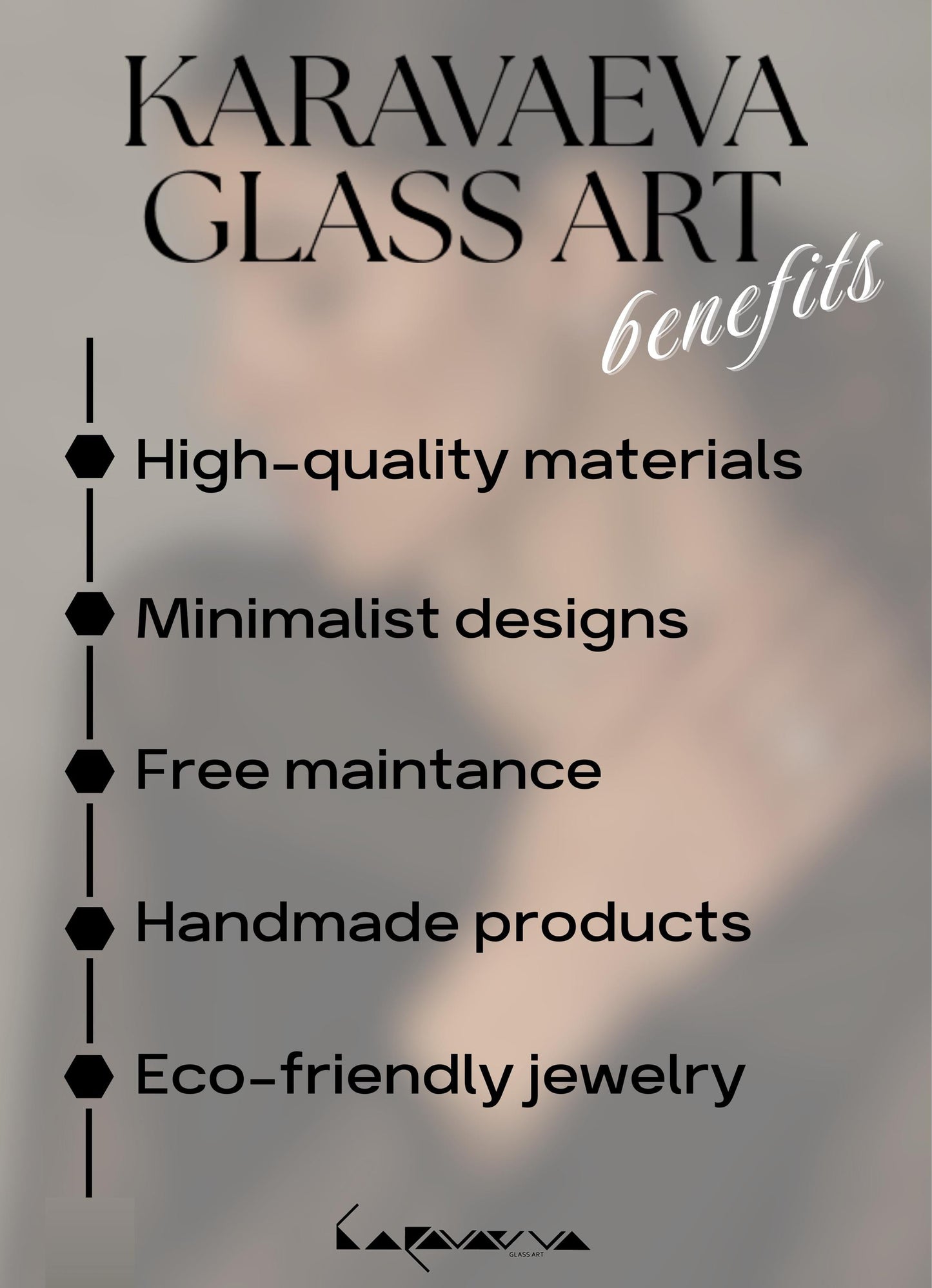 Gray Stained Glass Cocktail Ring: Geometric Minimalist Jewelry