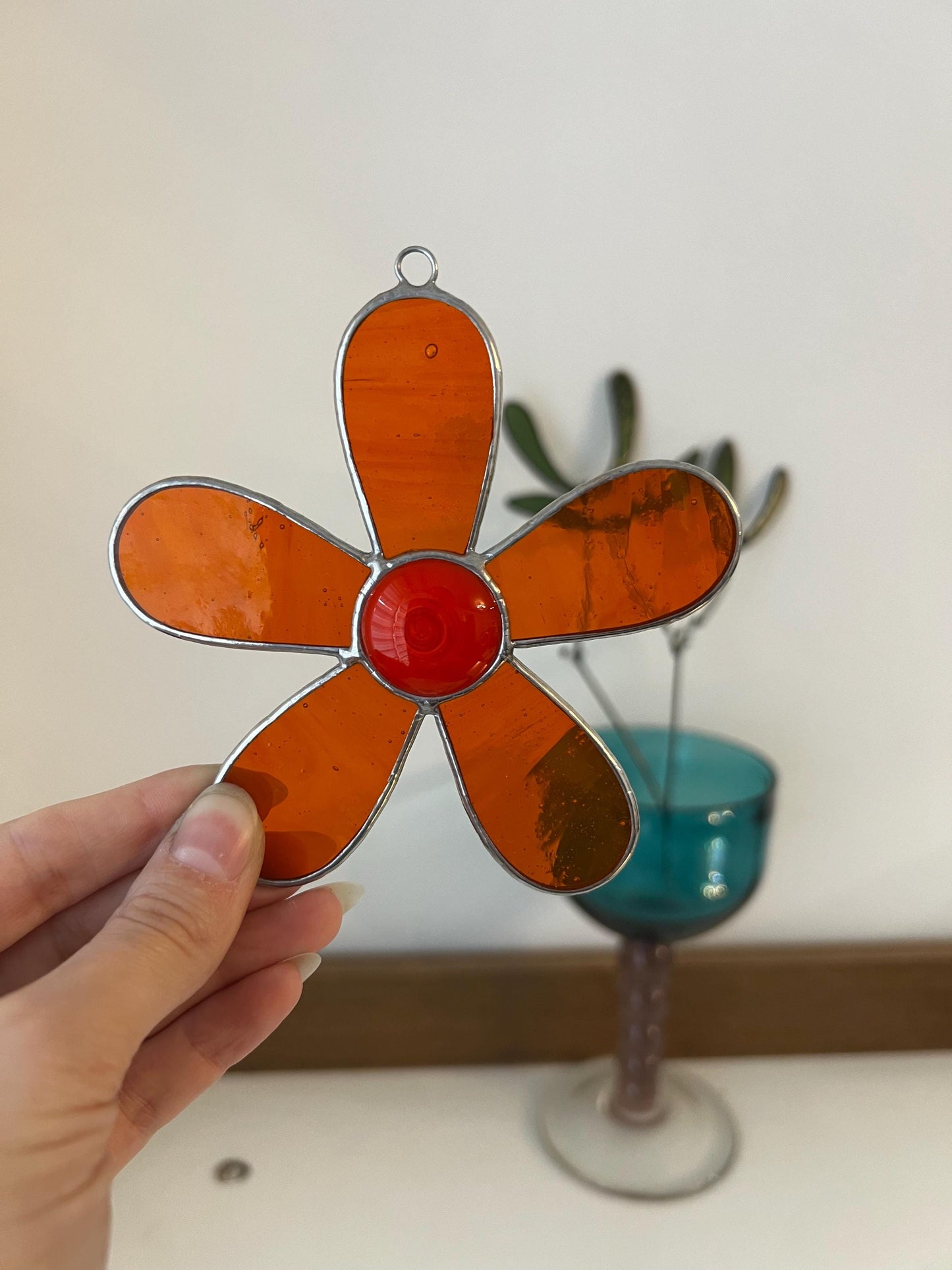 Window hanging stained glass plant room decor