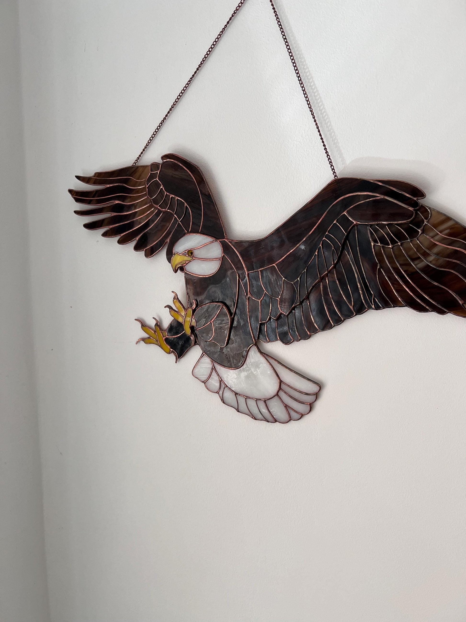 American eagle glass suncatcher Independence Day decoration