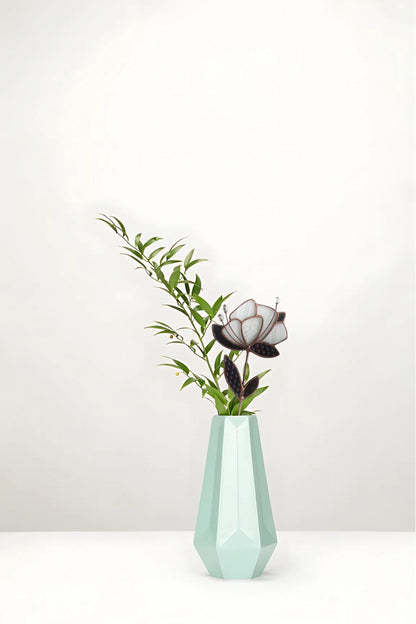Stained Glass Flower Suncatcher Plant Stake: Garden Decor Gift