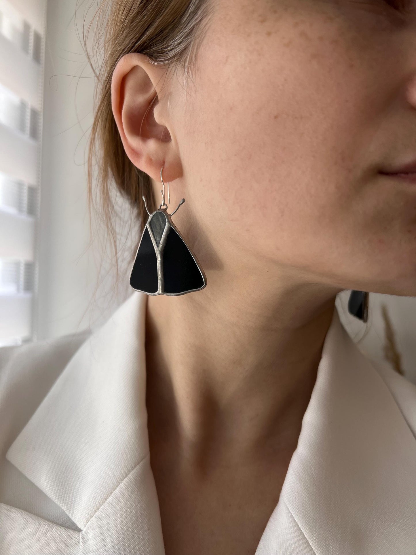 Elegant insect pendant earrings handmade jewelry