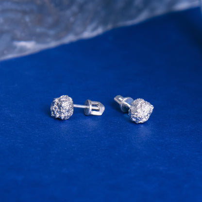 Christmas Gift, Anniversary Gift, Gift For Women, Meteorite Earring, Bridesmaid earring, Unique Earrings, Stud Earrings, silver earrings, gifts for her, women's stud earring, silver studs, new year gift, Birthday Gift